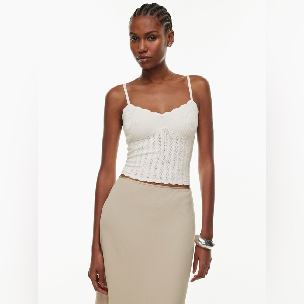 Aritzia Wilfred soloist top in light birch